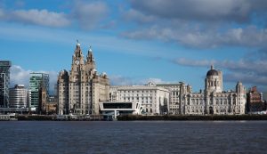 The Liver Building in Liverpool where Eurovision will be held this May