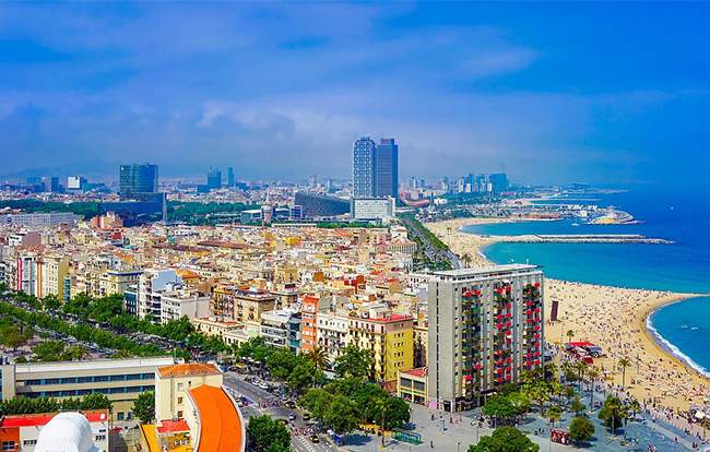 Beach & CIty View
