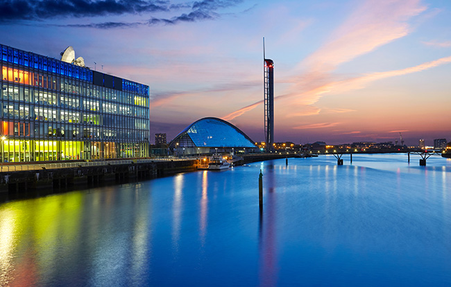 Glasgow with the river