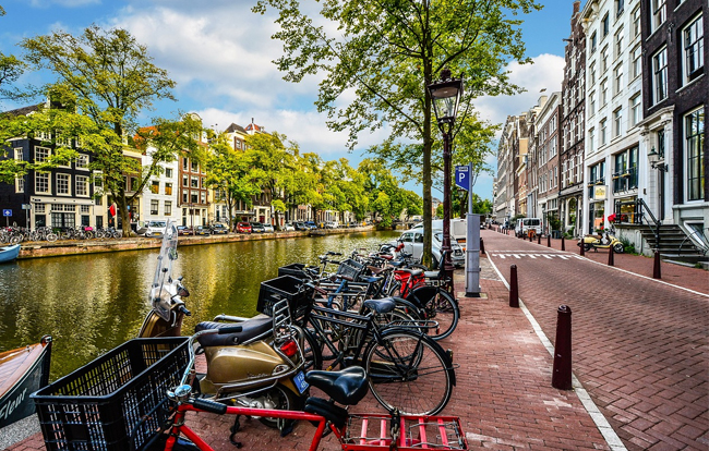 Canal View with bikes